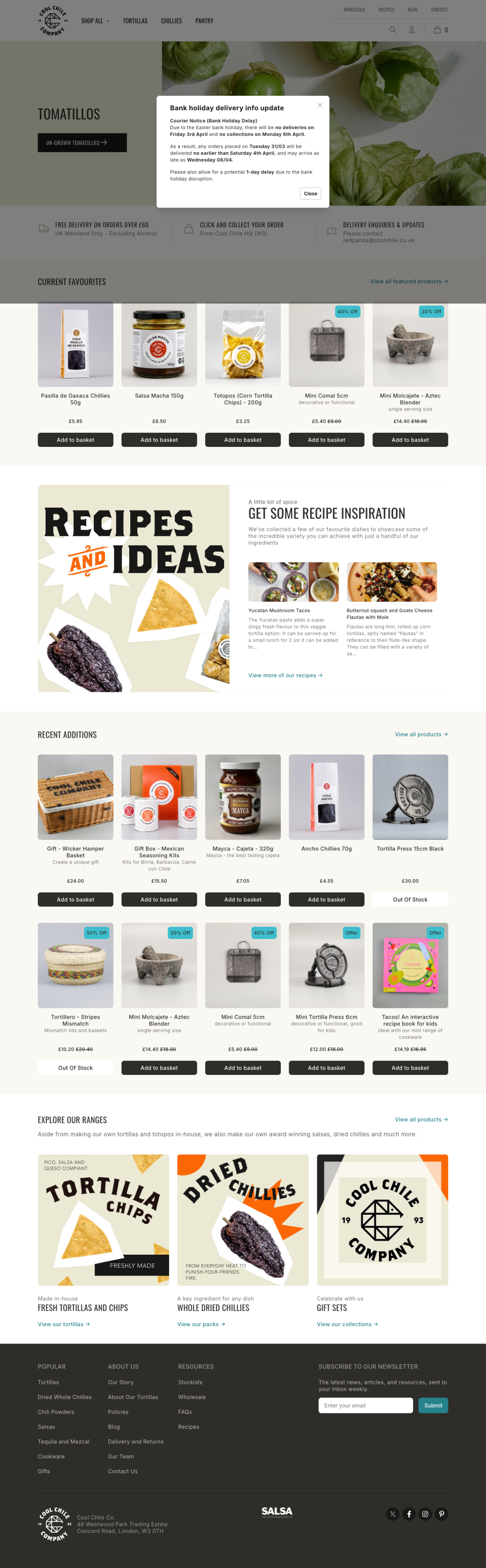 Screenshot of coolchile-home.png