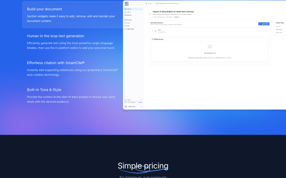 Screenshot of paipers-features.png