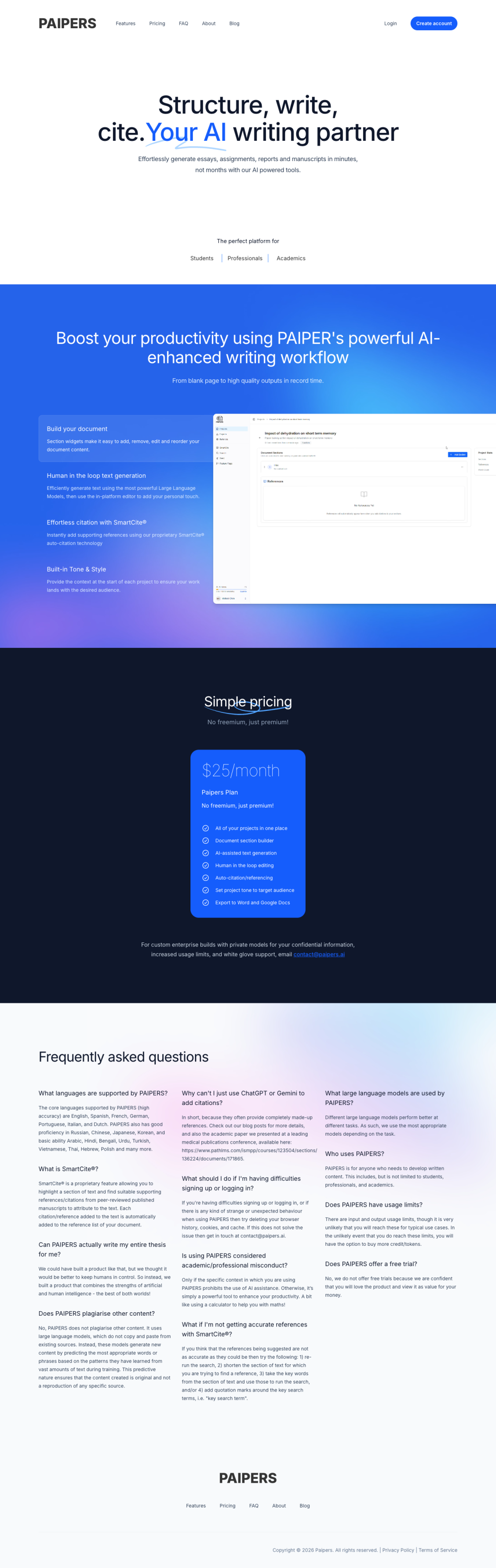 Screenshot of paipers-home.png