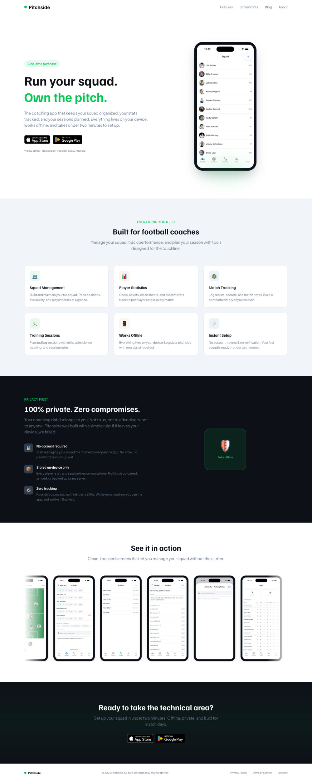 Screenshot of pitchside-home.png